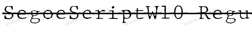 SegoeScriptW10 Regul字体转换 SegoeScriptW10 Regul字体转换
